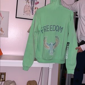 Neon green butter sweatshirt